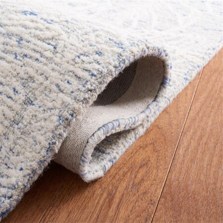 Safavieh 6 x 6 ft. Metro Hand Tufted Round Area Rug; Blue & Ivory MET880M-6R